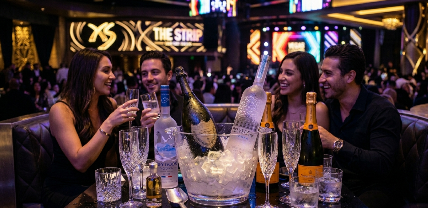 Las Vegas bottle service cost breakdown 2026
